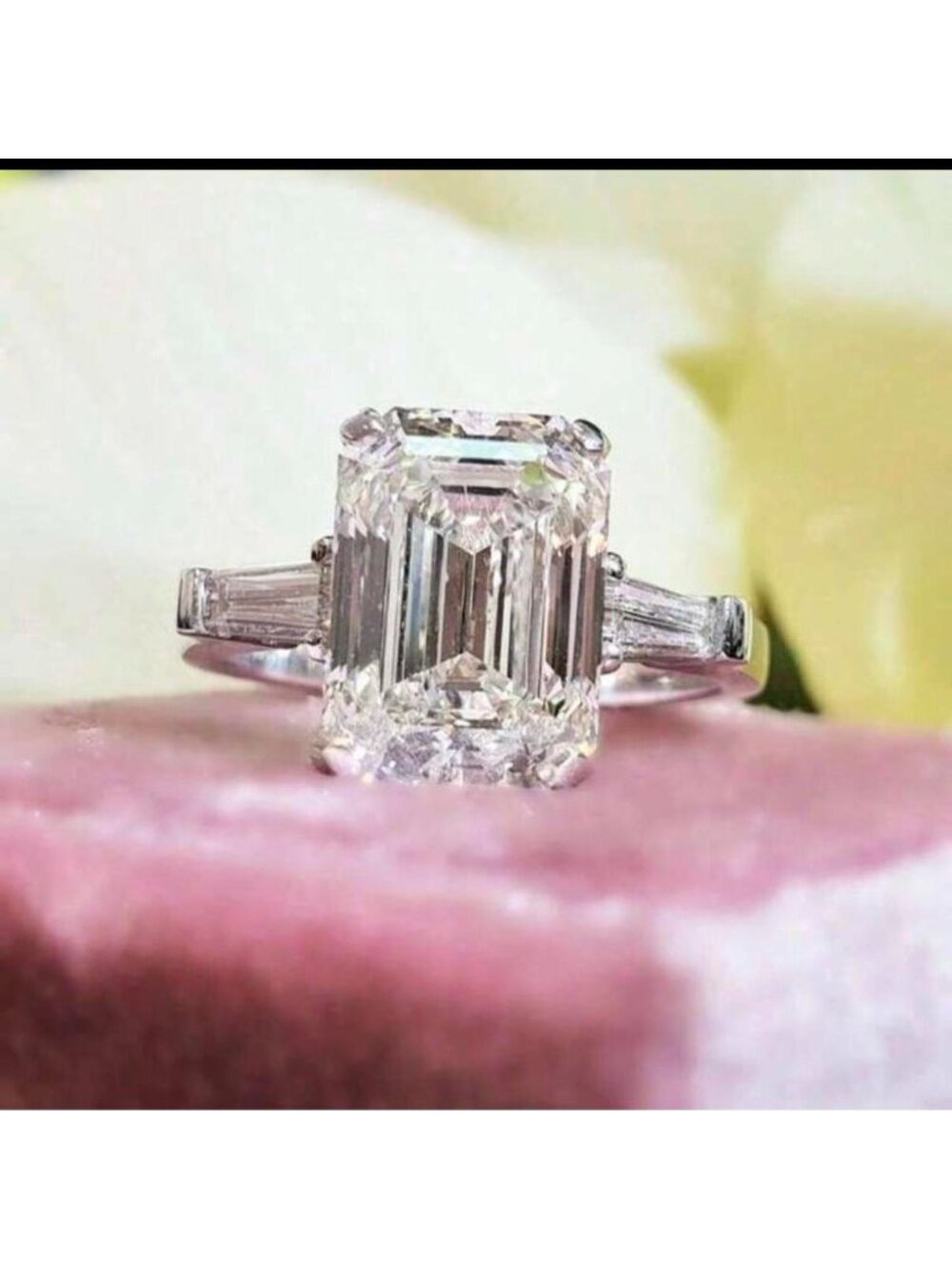 New silver plated cz ring